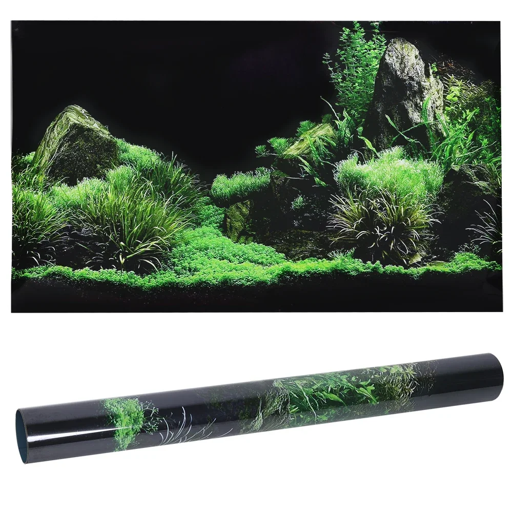 Aquarium Planted Background - خلفية ل حوض السمك ملصق ثلاثية