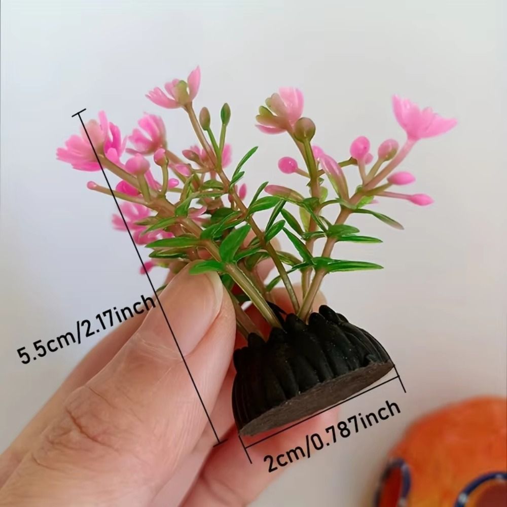 Aquarium Planted Background - نباتات اصطناعية بلاستيكية لأحواض السمك بارتفاع