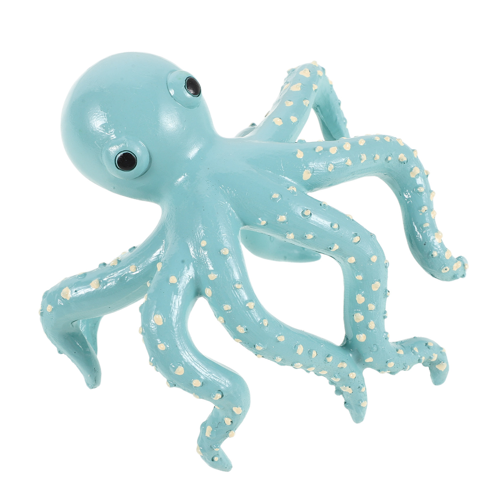 Aquarium Plant Octopus - تمثال أخطبوط متسلق من الراتنج، مصغر