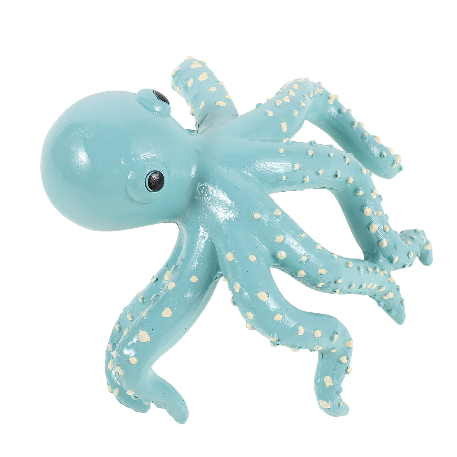Aquarium Plant Octopus - تمثال أخطبوط متسلق من الراتنج، مصغر