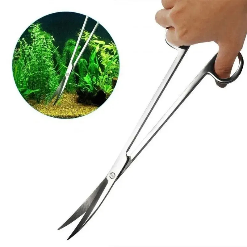 Planted Aquarium Cleaning - مقص حوض السمك، أداة تنظيف طويلة