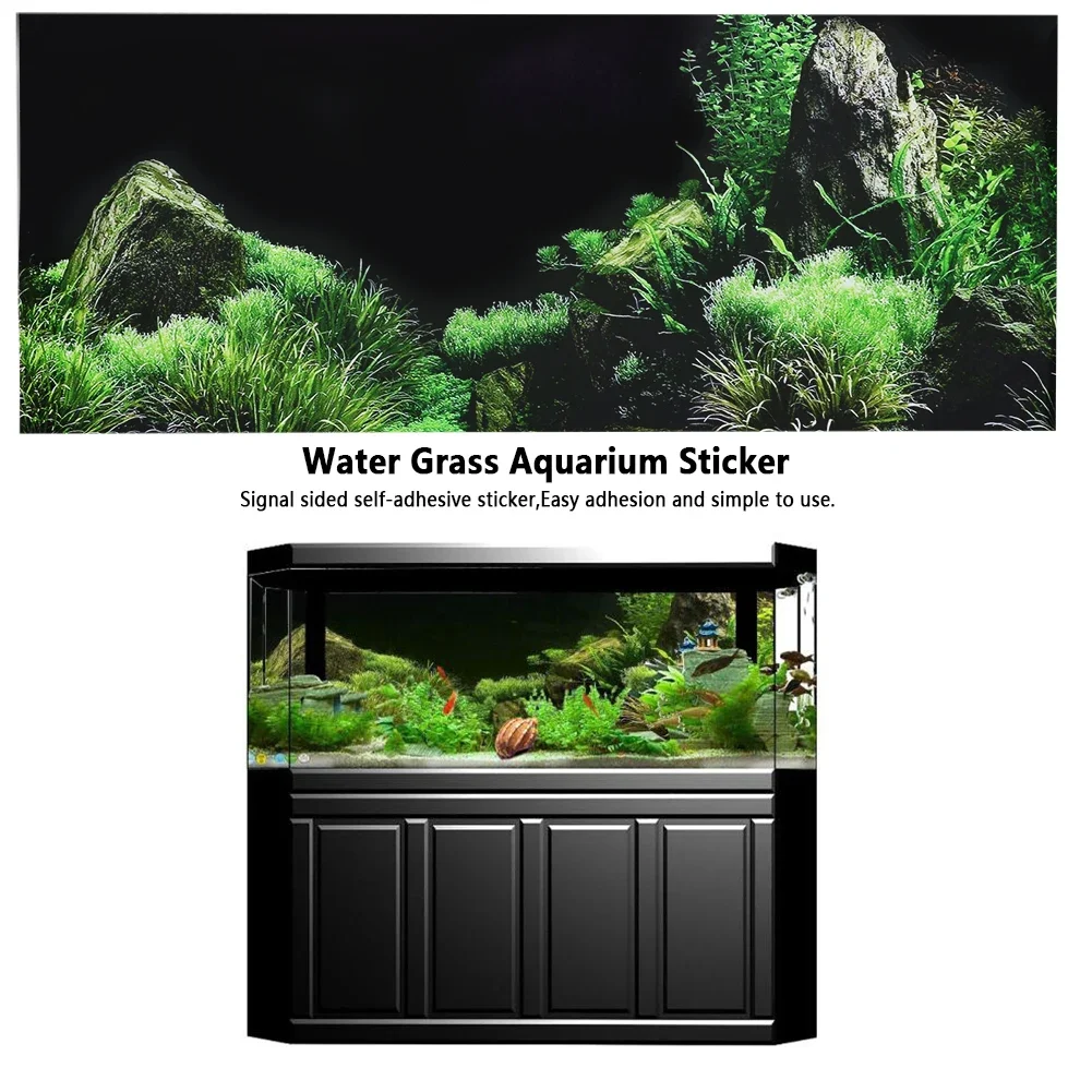 خلفية ل حوض السمك ملصق ثلاثية  - مراجعة Aquarium Planted Background وسعره