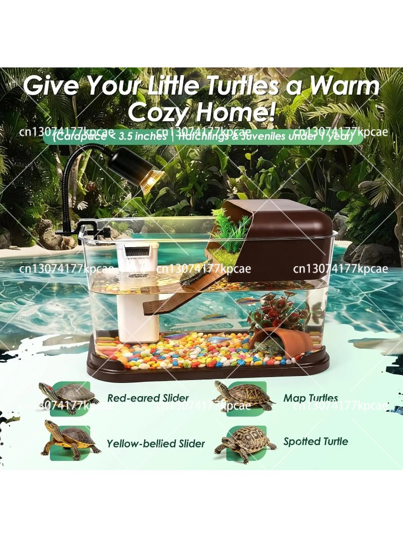طقم حوض سلحفاة بلاستيكي للمبتد - مراجعة Planted Aquarium Starter Kit وسعره