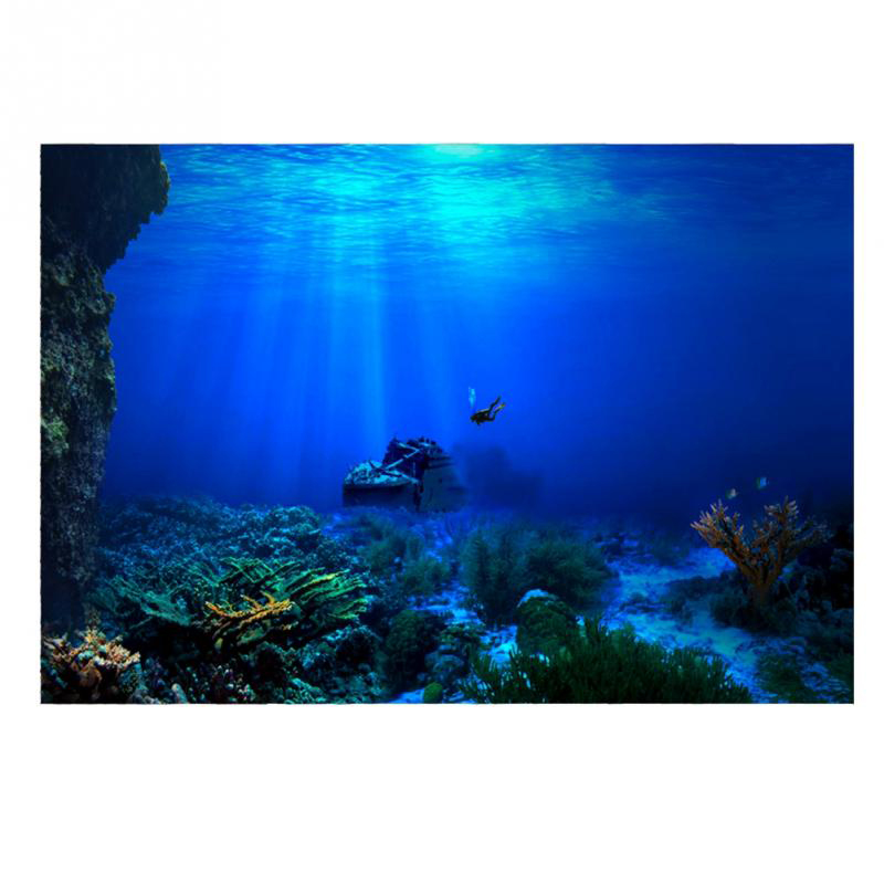 1 قطعة خزان الأسماك خلفية اللو - مراجعة Aquarium Planted Background وسعره