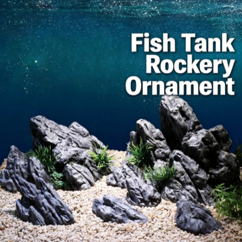 ديكور حوض السمك، صخور اصطناعية - مراجعة Aquarium Planted Background وسعره