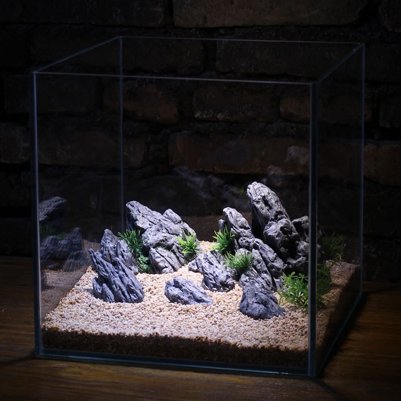 ديكور حوض السمك، صخور اصطناعية - مراجعة Aquarium Planted Background وسعره