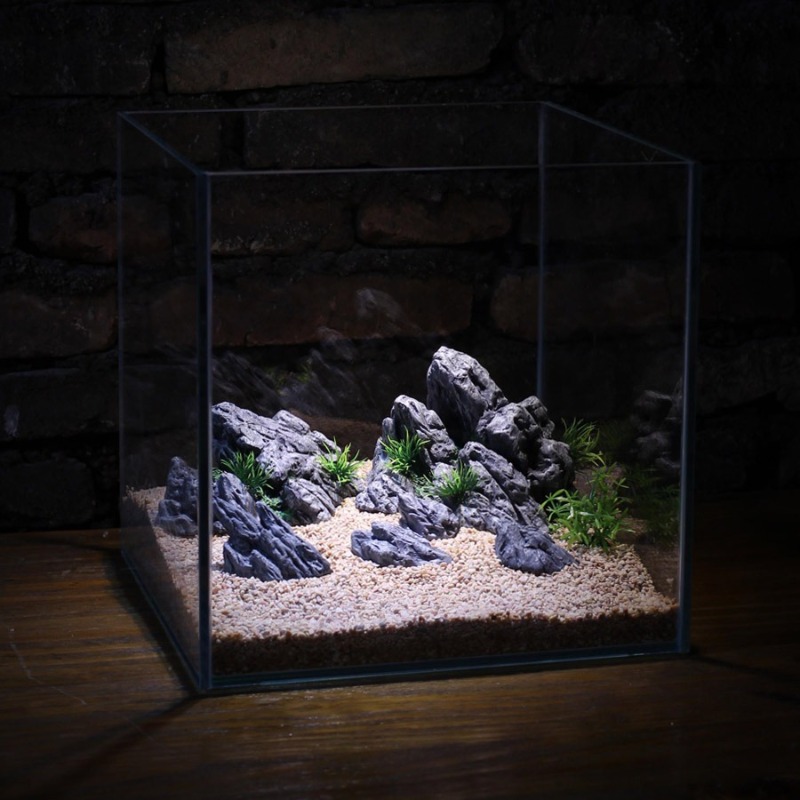 ديكور حوض السمك، صخور اصطناعية - مراجعة Aquarium Planted Background وسعره