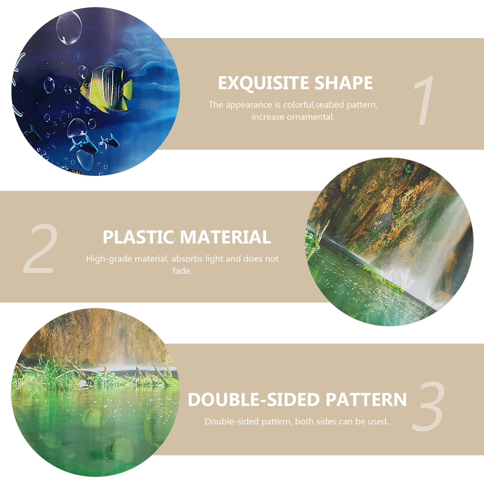 ملصق خلفية لحوض السمك ثلاثي ال - مراجعة Aquarium Planted Background وسعره