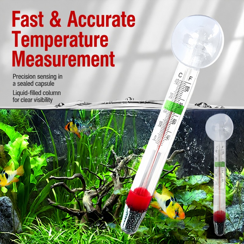 ميزان حرارة زجاجي للأحواض الما - مراجعة Planted Aquarium Water Temperature وسعره