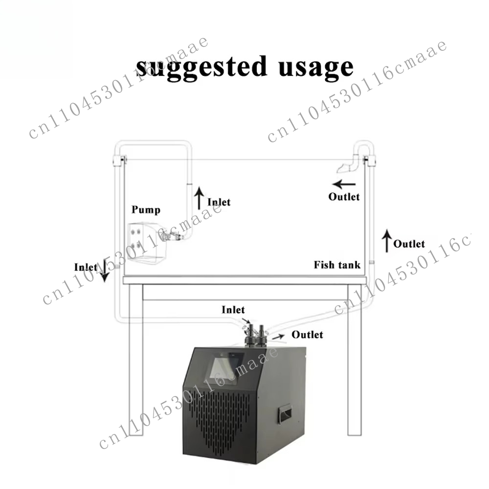 YS 35L-500L مبرد مياه حوض السم - مراجعة Planted Aquarium Water Temperature وسعره