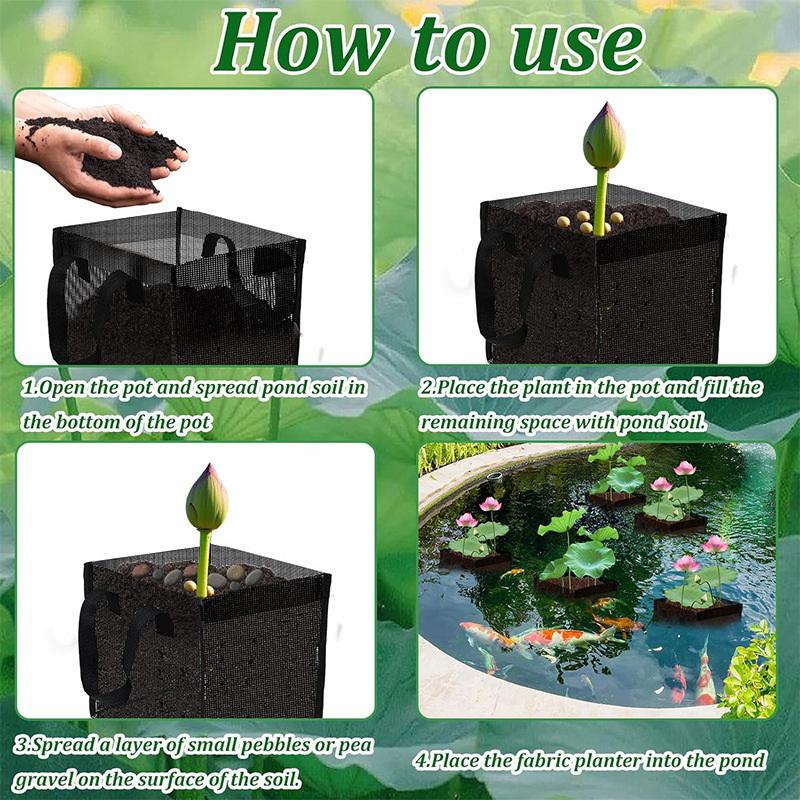 4 قطع سلال زراعة شبكية سوداء ل - مراجعة Aquarium Planted Plants وسعره