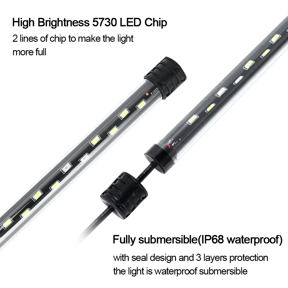 58 سنتيمتر حوض السمك ضوء LED ن - مراجعة Aquarium Plant Iron وسعره