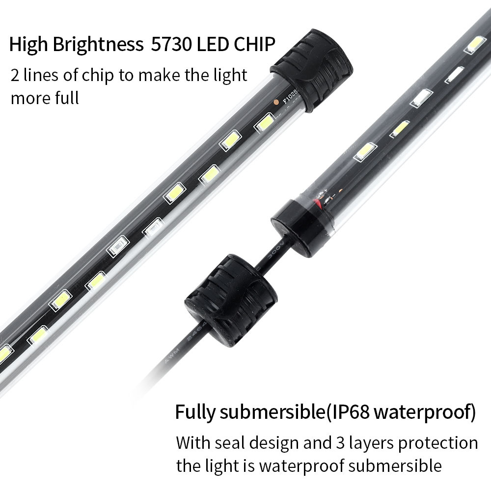 90-260 فولت حوض السمك ضوء LED  - مراجعة Aquarium Plant Iron وسعره