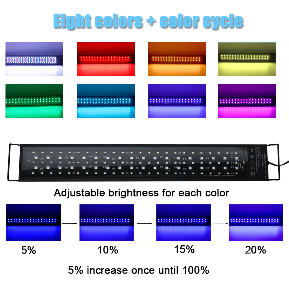 إضاءة LED لحوض السمك بطول 30-6 - مراجعة Aquarium Plant Iron وسعره